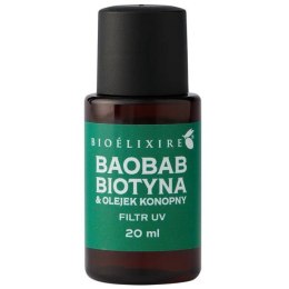 Bioelixire Olejek Konopny z baobabem 20 ml