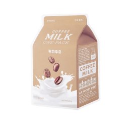 A'PIEU Milk One-pack ujędrniająca maseczka w płachcie Coffee 20g (P1)