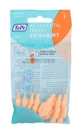 TePe Extra Soft 0,45 mm Szczoteczka do przestrzeni międzyzębowych 8 szt (U) (P2)