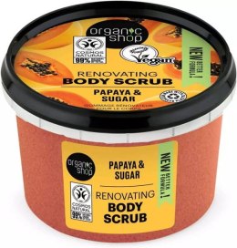 Organic Shop Organic Papaya Sugar Body Scrub peeling do cia?a o zapachu soczystej papai 250ml (P1)