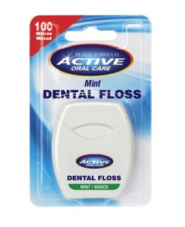 Active Oral Care Dental Floss nić dentystyczna woskowana Mint 100 metrów (P1)
