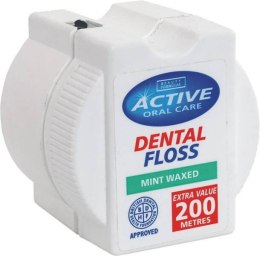Active Oral Care Dental Floss nić dentystyczna woskowana Mint 200 metrów (P1)