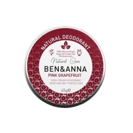 BenAnna Natural Deodorant naturalny dezodorant w kremie w aluminiowej puszce Pink Grapefruit 45g (P1)