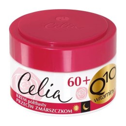 Celia Q10 Witaminy 60+ krem półtłusty przeciw zmarszczkom z kolagenem na dzień i noc 50ml (P1)