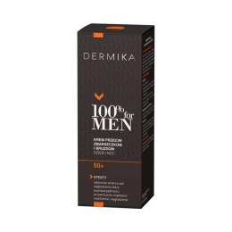 Dermika 100% for Men Cream 50+ krem przeciw zmarszczkom i bruzdom na dzień i na noc 50ml (P1)