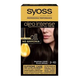 Syoss Oleo Intense farba do włosów trwale koloryzująca z olejkami 2-10 Brązowa Czerń (P1)