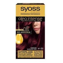 Syoss Oleo Intense farba do włosów trwale koloryzująca z olejkami 4-23 Burgundowa Czerwień (P1)