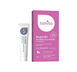 Tanita Hair Removal Wax Strips For Bikini plastry do depilacji bikini Olej Arganowy 12szt + oliwka po depilacji 10ml (P1)