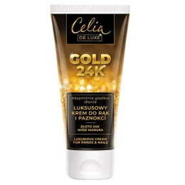 Celia De Luxe Gold 24K luksusowy krem do rąk i paznokci 80ml (P1)