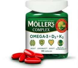Möller's Complex Omega-3 + D3 + K2 suplement diety 60 kapsułek (P1)