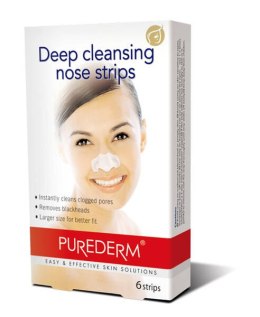 Purederm Deep Cleansing Nose Strips głęboko oczyszczające plastry na nos 6szt. (P1)