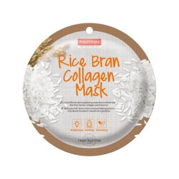 Purederm Rice Bran Collagen Mask maseczka kolagenowa w płacie Ryż 18g (P1)