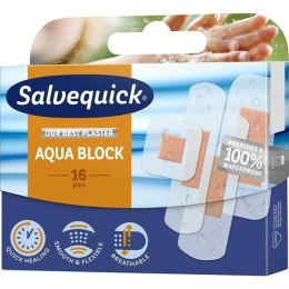 Salvequick Aqua Block wodoodporne plastry opatrunkowe 16szt. (P1)