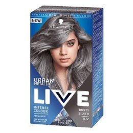 Schwarzkopf Live Urban Metallic farba do włosów U72 Dusty Silver (P1)