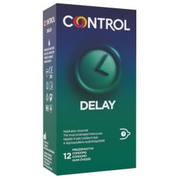 Control Delay opóźniające wytrysk prezerwatywy z naturalnego lateksu 12szt. (P1)