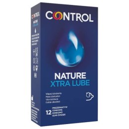 Control Nature Xtra Lube dodatkowo nawilżane ergonomiczne prezerwatywy z naturalnego lateksu 12szt. (P1)