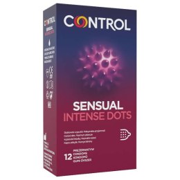 Control Sensual Intense Dots prezerwatywy ze stożkowatymi wypustkami 12szt. (P1)