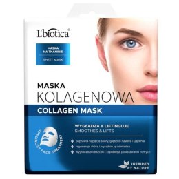 L'biotica Collagen Mask maska kolagenowa w postaci nasączonej tkaniny Wygładzenie i Lifting 23ml (P1)