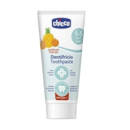 Chicco Toothpaste Pasta do zębów z fluorem 1000ppm o smaku wieloowocowym 1-5l 50ml (P1)