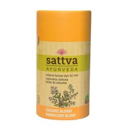 Sattva Natural Herbal Dye for Hair naturalna ziołowa farba do włosów Caramel Blonde 150g (P1)