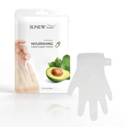 SunewMed+ Nourishing Hand Cream Mask intensywnie nawilżająco-odżywcza maska do dłoni w formie rękawiczek Awokado (P1)