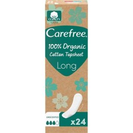 CAREFREE 100% Organic Cotton Topsheet wkładki higieniczne 24szt (P1)