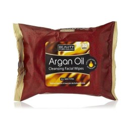 BEAUTY FORMULAS Argan Oil Cleansing Facial Wipes oczyszczające chusteczki z olejkiem arganowym 30szt. (P1)