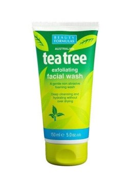 BEAUTY FORMULAS Tea Tree Exfoliating Facial Wash złuszczający żel do mycia twarzy 150ml (P1)