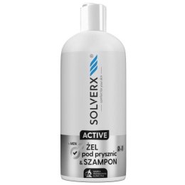 SOLVERX Active żel pod prysznic i szampon dla mężczyzn 400ml (P1)