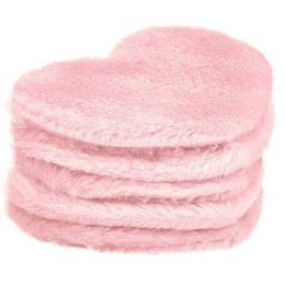 Heart Pads wielorazowe płatki kosmetyczne Pink 5szt.