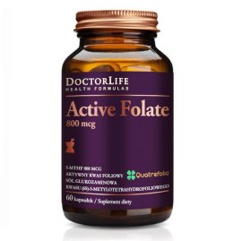 DOCTOR LIFE Active Folate aktywny kwas foliowy 800mcg suplement diety 60 kapsułek (P1)