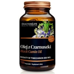 DOCTOR LIFE Black Cumin Oil olej z czarnuszki 1000mg suplement diety 120 kapsułek (P1)