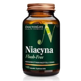 DOCTOR LIFE Niacyna Flush-Free suplement diety 100 kapsułek (P1)