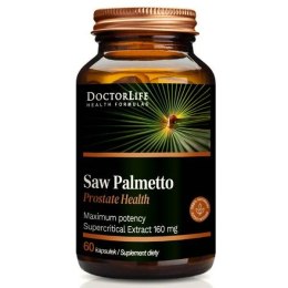 DOCTOR LIFE Saw Palmetto ekstrakt z owoców palmy sabałowej 160mg suplement diety 60 kapsułek (P1)