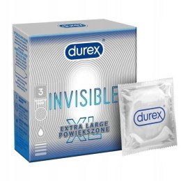 DUREX Invisible Extra Large prezerwatywy powiększone 3szt (P1)