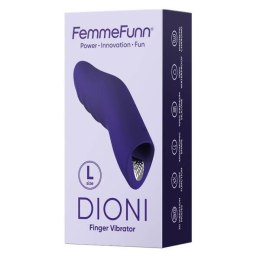 Dioni Large wibrator na palec Dark Purple