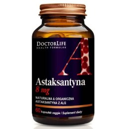 Doctor Life Astaxanthin 7mg naturalna astaksantyna suplement diety 60 kapsułek (P1)