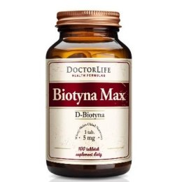 Doctor Life Biotyna Max D-Biotyna 5mg suplement diety 100 tabletek (P1)