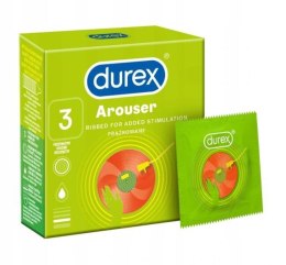 Durex Durex prezerwatywy Arouser 3 szt prążkowane (P1)
