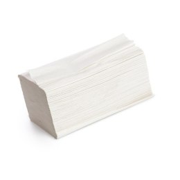 Ręcznik papierowy ZZ białe składane do Podajnika Celuloza 2 warstwy II Gat.
