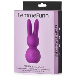 Stubby 2 Massager mini wibrator punktu G + masażer typu króliczek Purple