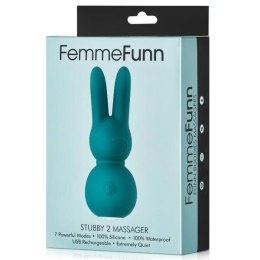 Stubby 2 Massager mini wibrator punktu G + masażer typu króliczek Turqouise
