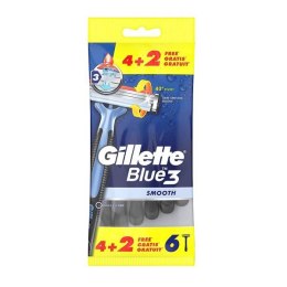 Gillette Blue 3 Smooth jednorazowe maszynki do golenia dla mężczyzn 6szt (P1)