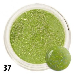 Akryl 37 kolorowy proszek akrylowy 4g zielony z brokatem