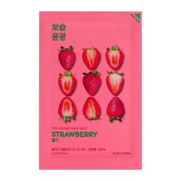 HOLIKA HOLIKA Pure Essence Mask Sheet Strawberry tonizująca maseczka z ekstraktem z truskawki 20ml (P1)