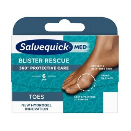 Salvequick Blister Rescue Toes hydrożelowe plastry na pęcherze na palcach 6szt. (P1)