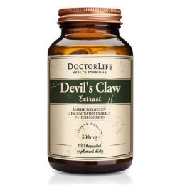 Doctor Life Devil's Claw Extract diabelski szpon czarci pazur 500mg suplement diety 100 kapsułek (P1)