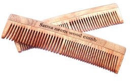 Sattva Neem Wood Comb grzebień z drzewa Neem 19cm (P1)