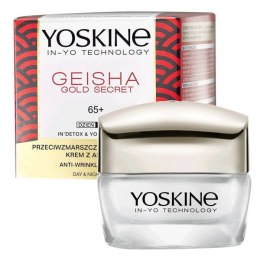 Yoskine Geisha Gold Secret 65+ krem z algą nori przeciwzmarszczkowe ujędrnienie na dzień i na noc 50ml (P1)