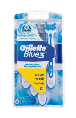 Gillette Cool Blue3 Maszynka do golenia 6 szt (M) (P2)